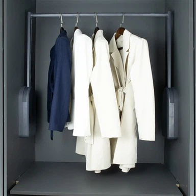 מוט בגדים מורם חשמלי מקורה