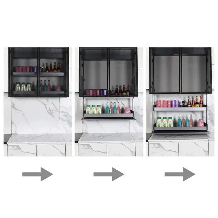 Smart Home Automatic Cabinet Lift Electric Pull-down Basket