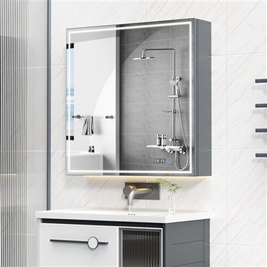 מראה אוטומטית להרמה בחדר האמבטיה